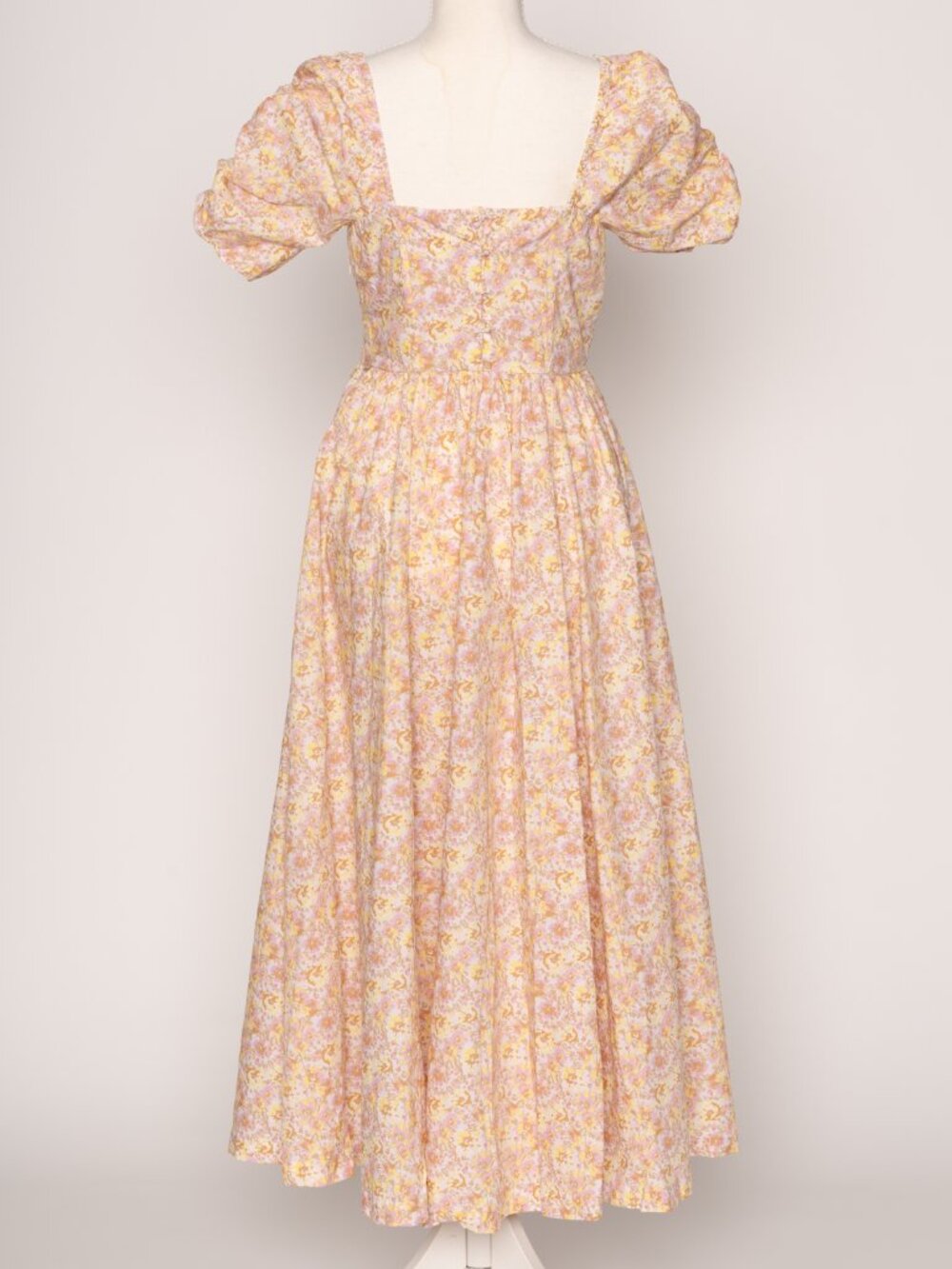 Free People She's A Dream Floral Midi Dress Sz 4 w/ Pockets Cottagecore Prairie - Picture 5 of 15